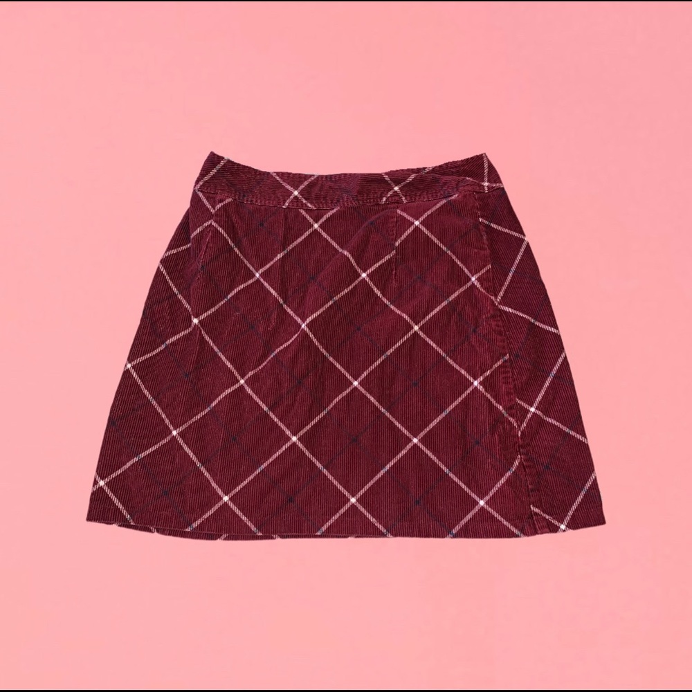 vintage plaid skirt